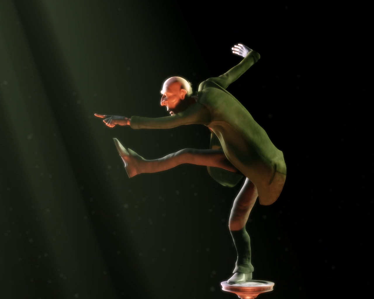 Image 2: Escena de Proog bailando en el vacío