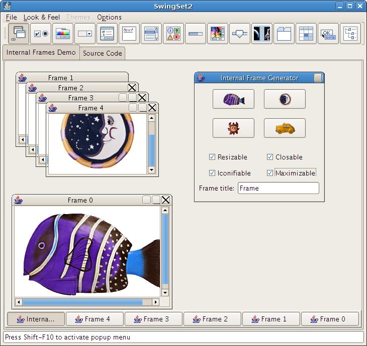 Image 2: Pantallazo-SwingSet2-GTK-Clearlooks