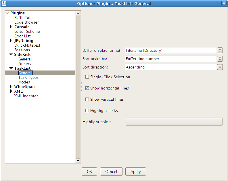 Image 6: Pantallazo-Opciones JEdit 2-Swing-GTK