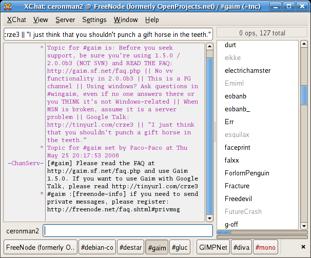 Image 1: Pantallazo-XChat